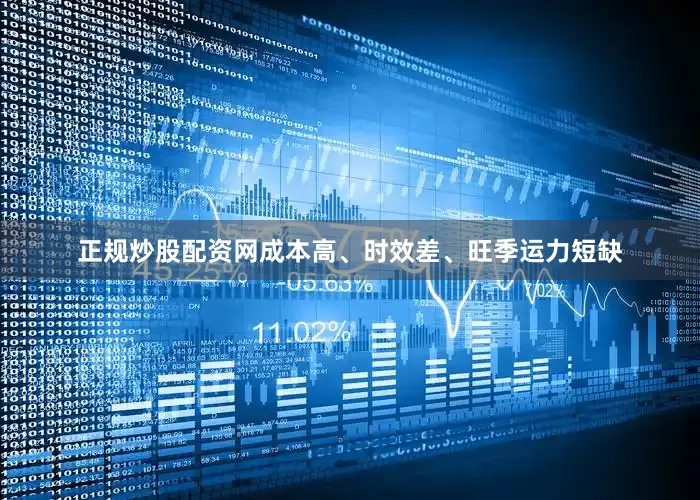 正规炒股配资网成本高、时效差、旺季运力短缺